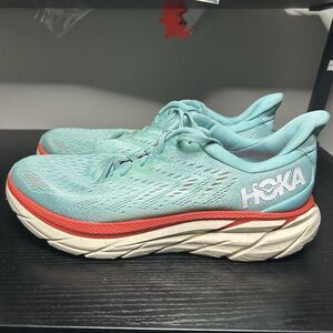 HOKA Women's Running Shoes - Teal and Red